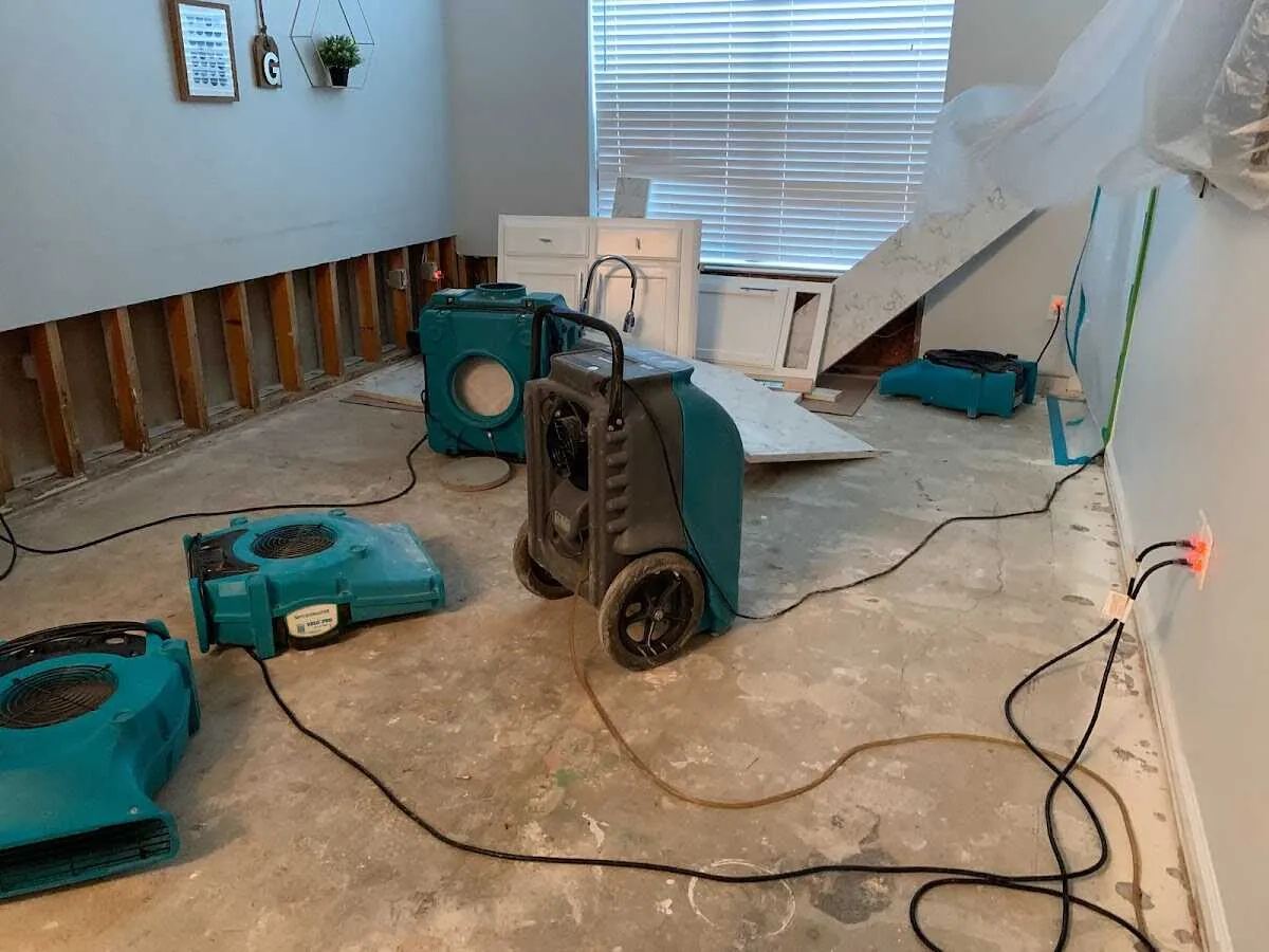 Dehumidifier in flood-cut room for Water Extraction & Removal in Peekskill