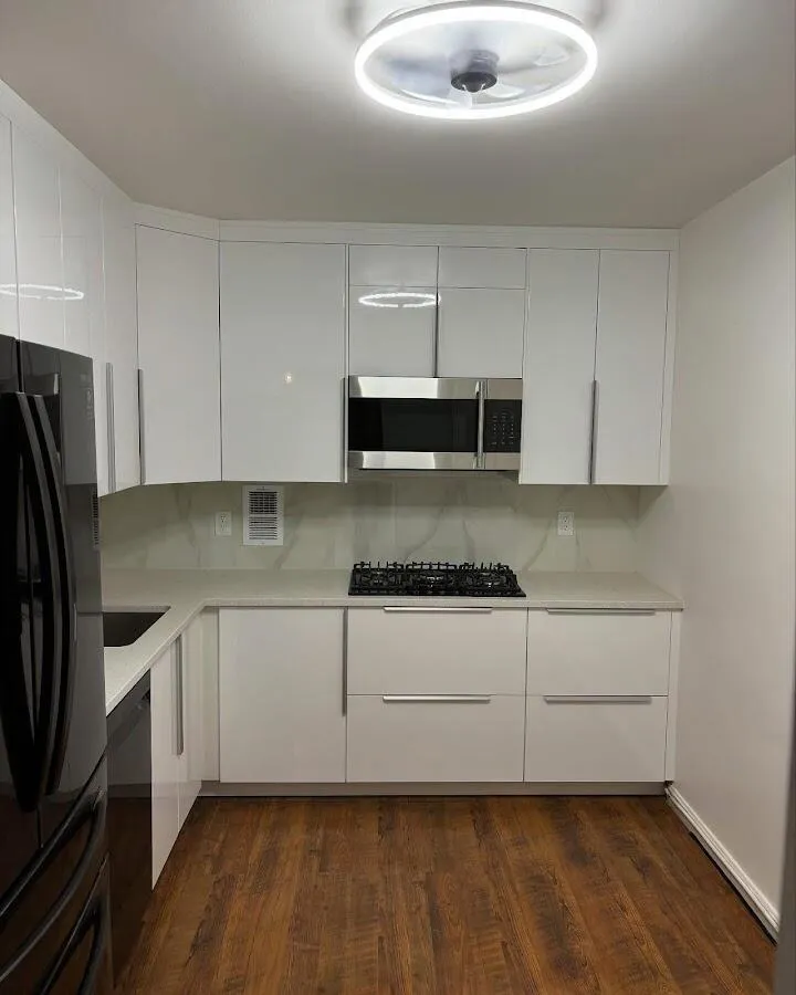 Renovated kitchen with quartz countertops in Peekskill